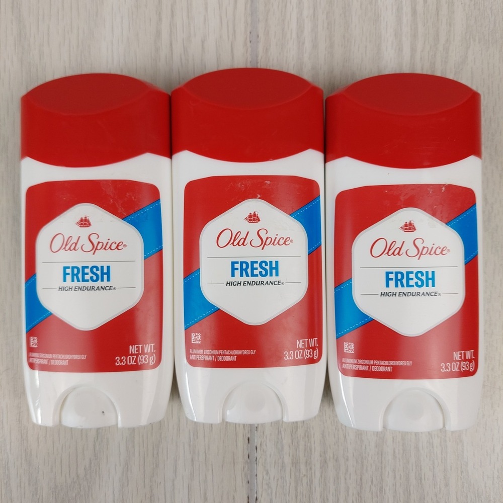 Old Spice Deodorant Men 3.3oz Fresh‎ High Endurance Antiperspirant 3 Pack